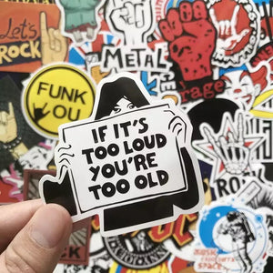 100 Stickers — Rock Bands