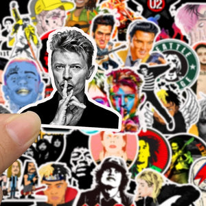 50 Stickers — Rock Bands (Part 2)