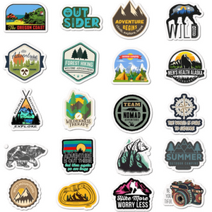 50 Stickers — Travel & Adventure