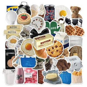 50 Stickers — Cute Items
