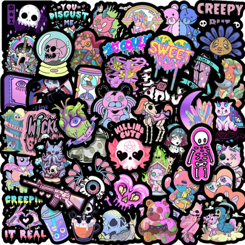 100 Stickers — Cute Gothic Stickers