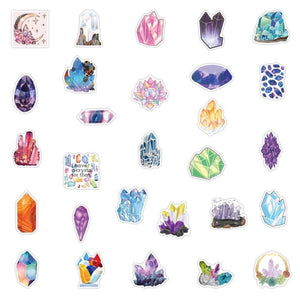 50 Stickers — Lucky Crystals
