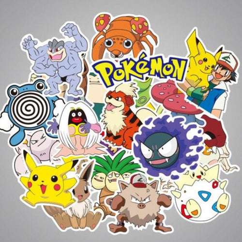 pokemon cards anime tv show movie stickers and cheap vinyl sticker pack