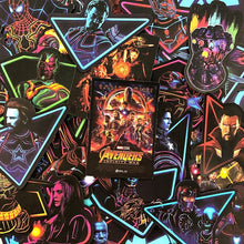 neon avengers marvel superhero stickers and sticker pack