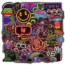 50 Stickers — Neon Stickers