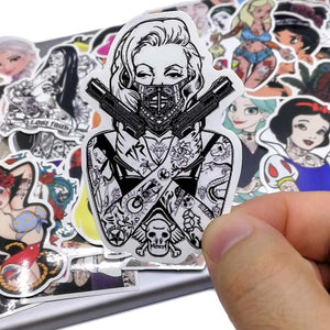 50 Stickers — Tattoo Princesses