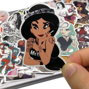 50 Stickers — Tattoo Princesses