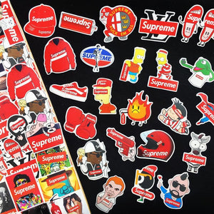 supreme brand hype beast stickers and cheap vinyl hypebeast sticker pack