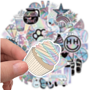 50 Stickers — Holographic Stickers