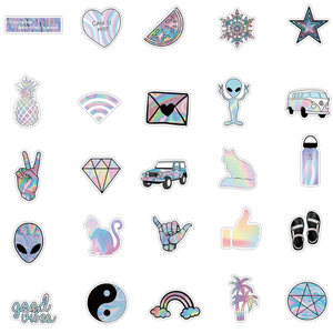 50 Stickers — Holographic Stickers