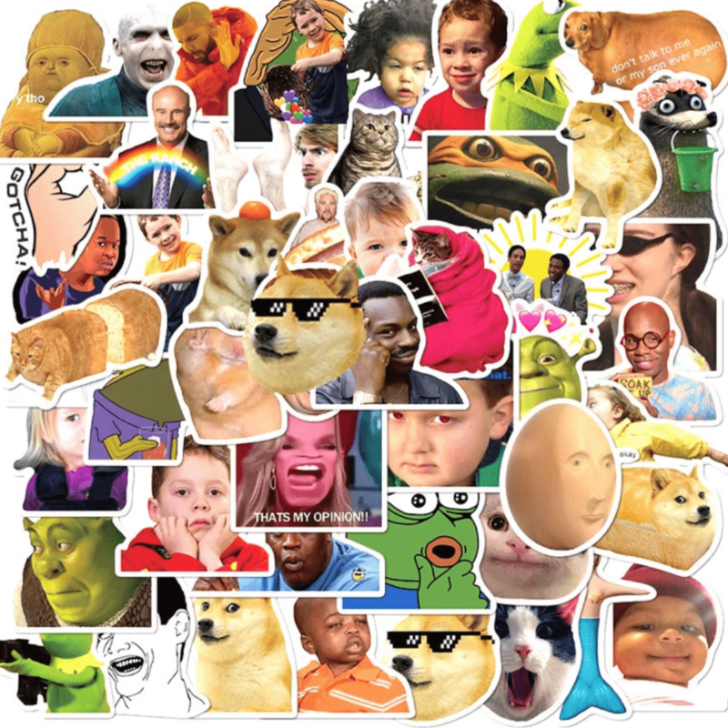 50 Stickers — Meme Stickers