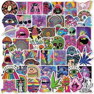 50 Stickers — Psychedelic Stickers