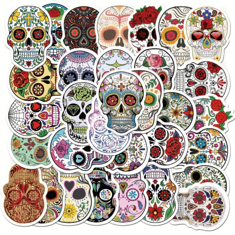 50 Stickers — Sugar Skulls