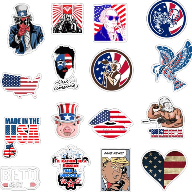 50 Stickers — Made in the USA