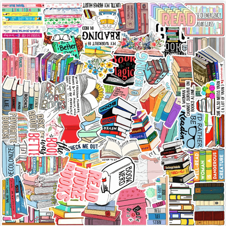 50 Stickers — Bookworm