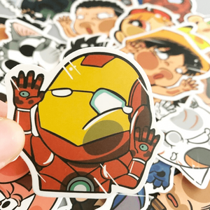 50 Stickers — Glass Face Characters