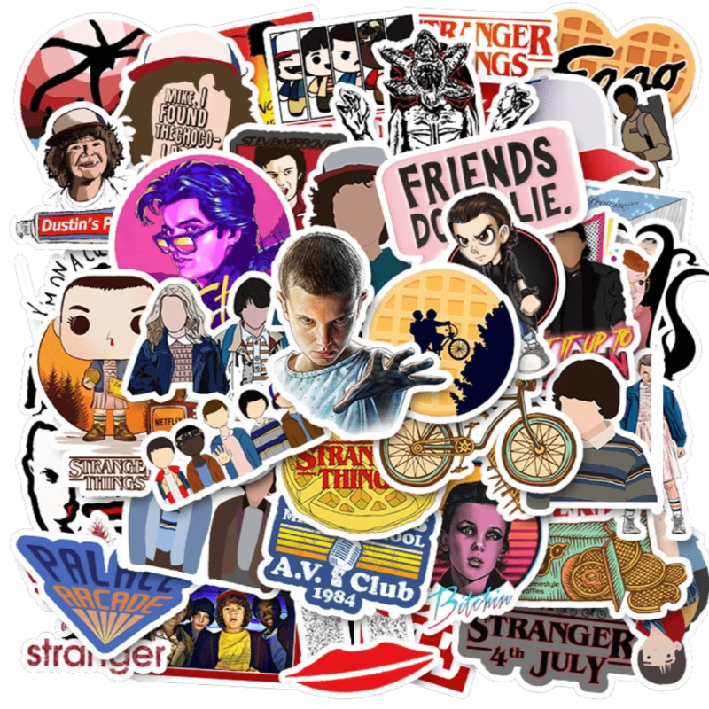 50 Stickers — Stranger Things