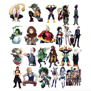 my hero academia anime tv show stickers and sticker pack