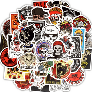 scary horror skull stickers and cheap skeleton sticker pack