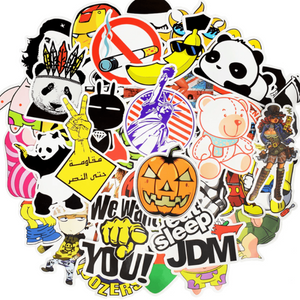 random assorted stickers sticker pack for sticker bomb bombing in bulk wally stickers
