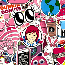 pink color stickers and sticker pack for girls