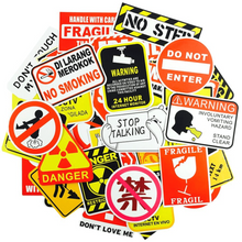 warning hazard stickers and cheap vinyl sticker pack