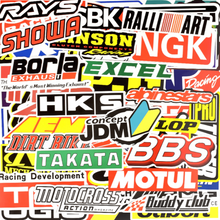 race car motorcross racer stickers sticker pack