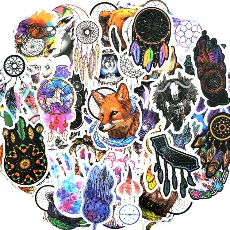 hipster dreamcatcher stickers and sticker pack for girls