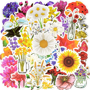flower stickers and flowers sticker pack for girls