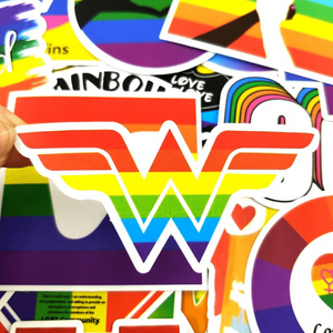 love wins rainbow lgbt pride stickers and cheap sticker pack
