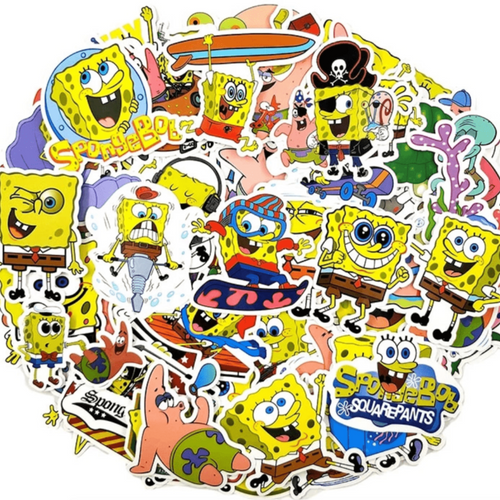 spongebob cartoon tv show stickers and cheap sponge bob sticker pack