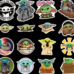 cute baby yoda star wars movies stickers and movie sticker pack