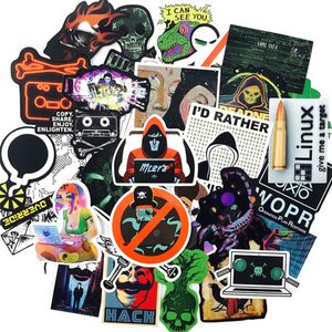 hacker programmer it stickers and sticker pack for computers and laptops